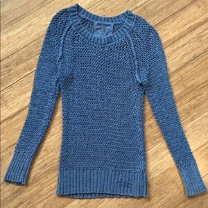 TRUE RELIGION Women’s Navy Washed Sweater sz XS